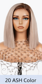 Red Rose Black 24' Highlights Body Wave Human Black Lace Front Human Hair Wigs