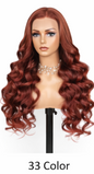 Ombre Frost Brown 24' Glueless Lace Front Wig Body Wave Brazilian Human Hair