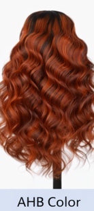 Ombre Frost Brown 24' Glueless Lace Front Wig Body Wave Brazilian Human Hair
