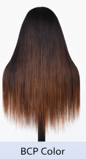 Ombre Frost Brown 24' Glueless Lace Front Wig Body Wave Brazilian Human Hair