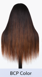 Red Rose Black 24' Highlights Body Wave Human Black Lace Front Human Hair Wigs