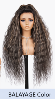 Chestnut Brown Virgin Human Hair 24' Lace Wig Straight Lace Front