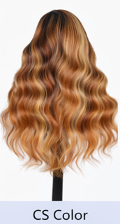 Red Rose Black 24' Highlights Body Wave Human Black Lace Front Human Hair Wigs