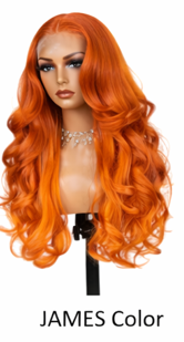 Red Rose Black 24' Highlights Body Wave Human Black Lace Front Human Hair Wigs