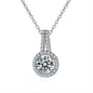 Fashion Carat Simulation Moissanite Round Bag Pendants