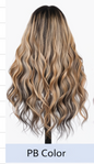 Ombre Frost Brown 24' Glueless Lace Front Wig Body Wave Brazilian Human Hair