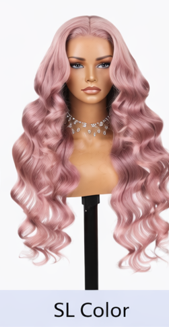 Ombre Frost Brown 24' Glueless Lace Front Wig Body Wave Brazilian Human Hair