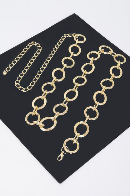 Round Chain Plus Size Belt